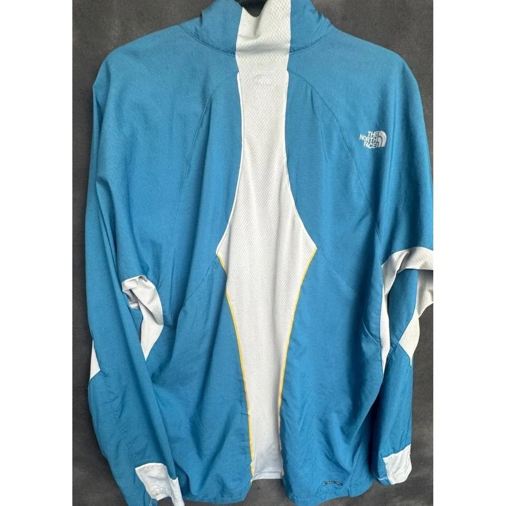 The North Face Flight Series Mens Large Blue Windbreaker Jacket Running Hiking L